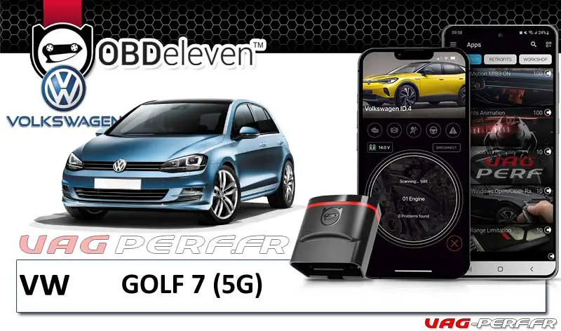 Lire la suite à propos de l’article OBDEleven : VW GOLF 7, toutes les possibilités listées !
