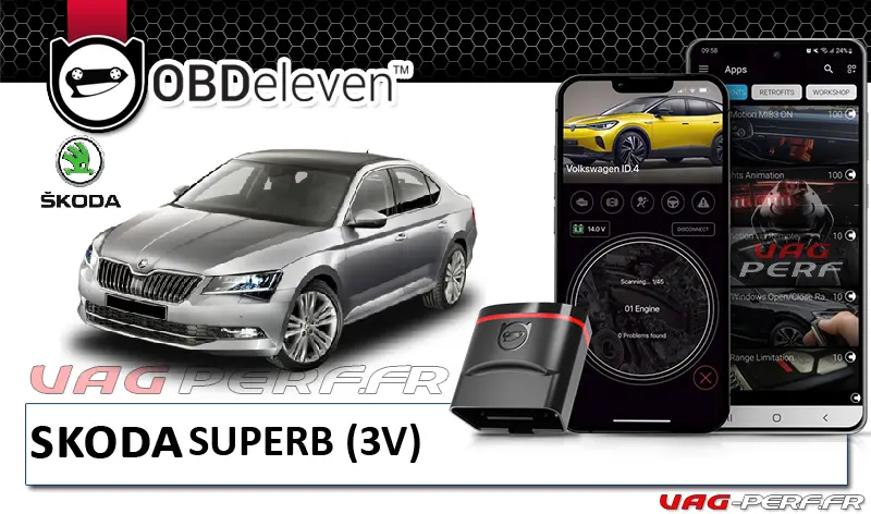 Lire la suite à propos de l’article OBDEleven sur Skoda Superb 3V : la liste de toutes les possibilités