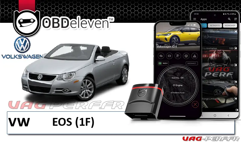 Lire la suite à propos de l’article Module BT et Application OBDEleven sur VW Eos : la liste des possibilités