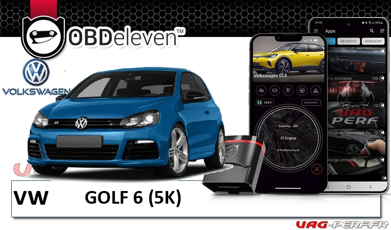 Lire la suite à propos de l’article OBDEleven – VW Golf MK6 (5K) : quelles sont les possibilités ? (Codages, Lecture de code défaut, fonction entretien …)