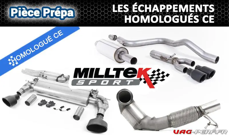 Lire la suite à propos de l’article Echappement Sport Milltek homologués CE