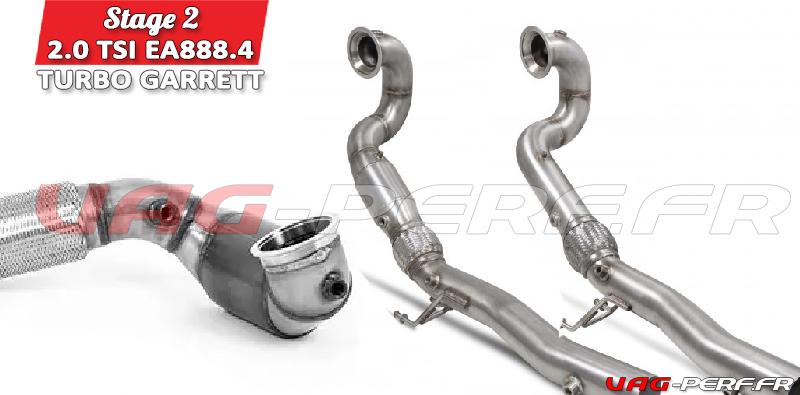 Downpipe pour STAGE 2 sur VW GOLF 8 GTI 2.0 TSI EA888 EVO4