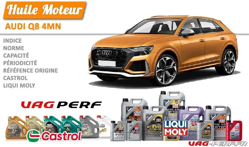 Lire la suite à propos de l’article Huile de vidange moteur – Audi Q8, SQ8, RS Q8, 4MN (2018- )