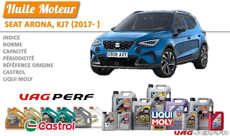 Lire la suite à propos de l’article Huile de vidange moteur – Seat Arona, KJ7 (2017- )