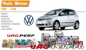 Lire la suite à propos de l’article Huile de vidange moteur – VW Fox, 5Z (2005-2011)