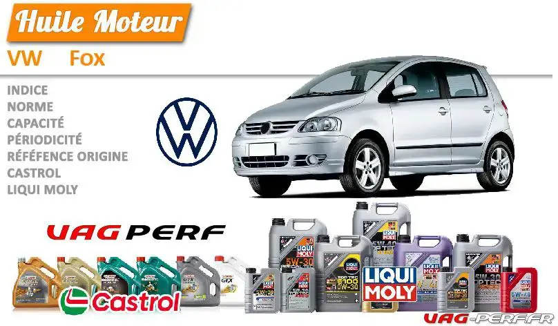 Lire la suite à propos de l’article Huile de vidange moteur – VW Fox, 5Z (2005-2011)