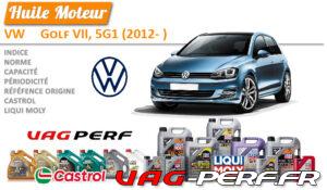 Lire la suite à propos de l’article Huile de vidange moteur – VW Golf VII, 5G1 (2012- )