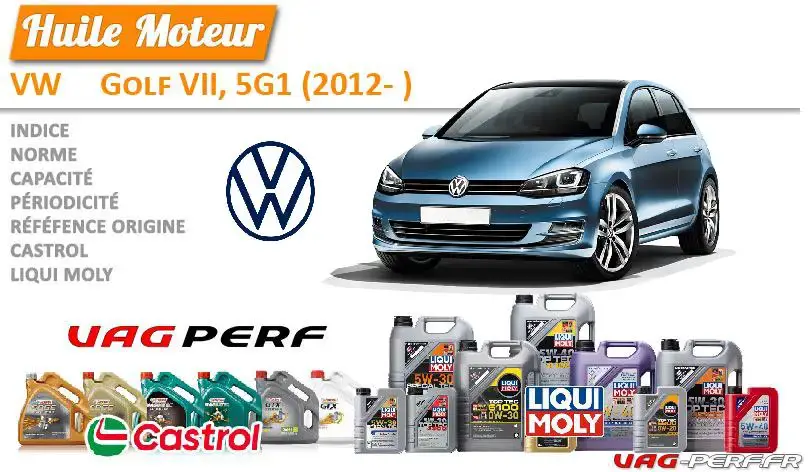 You are currently viewing Huile de vidange moteur – VW Golf VII, 5G1 (2012- )