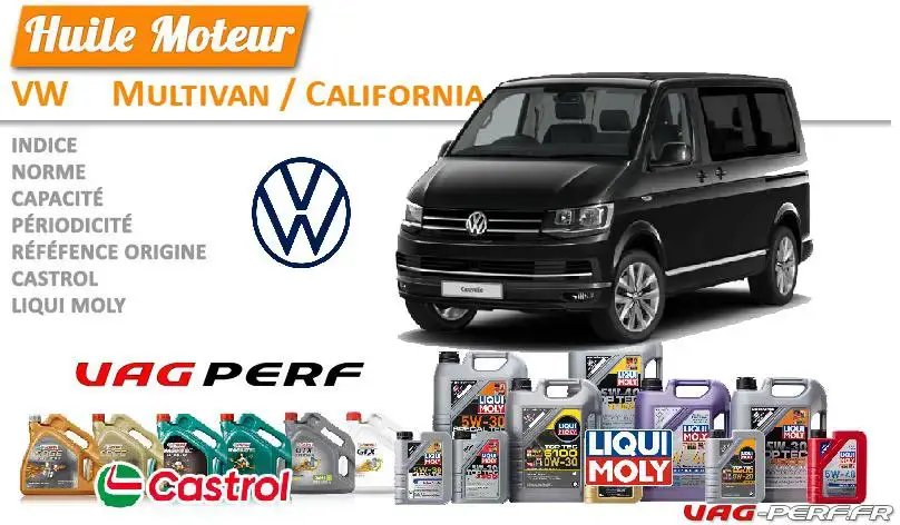 Lire la suite à propos de l’article Huile de vidange moteur – VW Multivan / California, SH (2019- )