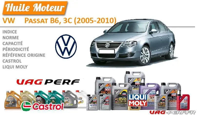 You are currently viewing Huile de vidange moteur – VW Passat B6, 3C (2005-2010)