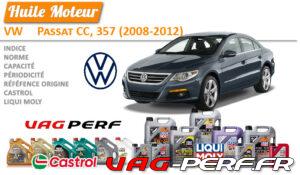 Lire la suite à propos de l’article Huile de vidange moteur – VW CC, 358 (2011-2017)