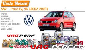 Lire la suite à propos de l’article Huile de vidange moteur – VW Polo IV, 9N (2002-2009)