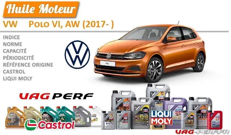 Lire la suite à propos de l’article Huile de vidange moteur – VW Polo VI, AW (2017- )