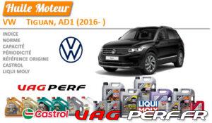 Lire la suite à propos de l’article Huile de vidange moteur – VW Tiguan, AD1 (2016- )