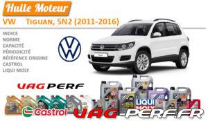 Lire la suite à propos de l’article Huile de vidange moteur – VW Tiguan, 5N2 (2011-2016)