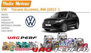 Lire la suite à propos de l’article Huile de vidange moteur – VW Tiguan Allspace, BW (2017- )