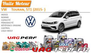 Lire la suite à propos de l’article Huile de vidange moteur – VW Touran, 5T1 (2015- )