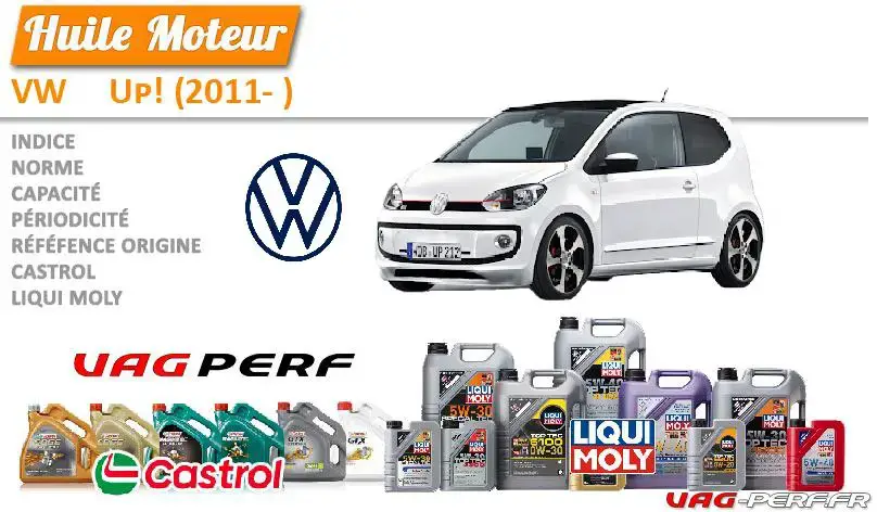 Lire la suite à propos de l’article Huile de vidange moteur – VW Up! (2011- )
