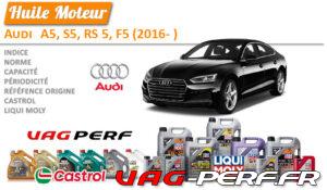 Lire la suite à propos de l’article Huile de vidange moteur – Audi A5, S5, RS 5, F5 (2016- )
