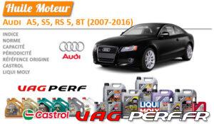Lire la suite à propos de l’article Huile de vidange moteur – Audi A5, S5, RS 5, 8T (2007-2016)