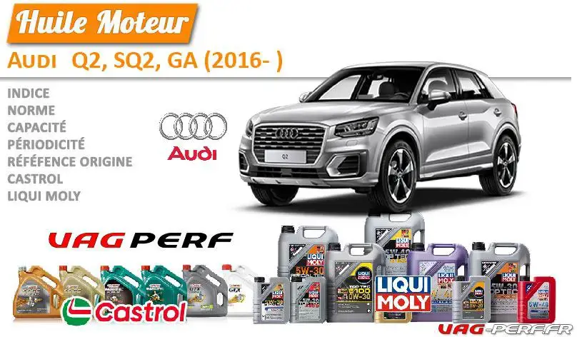 Lire la suite à propos de l’article Huile de vidange moteur – Audi Q2, SQ2, GA (2016- )