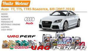 Lire la suite à propos de l’article Huile de vidange moteur – Audi TT, TTS, TTRS, 8J3 (2006-2014)