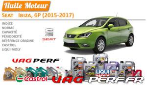 Lire la suite à propos de l’article Huile de vidange moteur – Seat Ibiza, 6P (2015-2017)