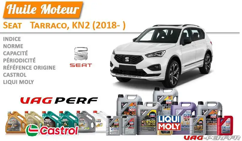 Lire la suite à propos de l’article Huile de vidange moteur – Seat Tarraco, KN2 (2018- )