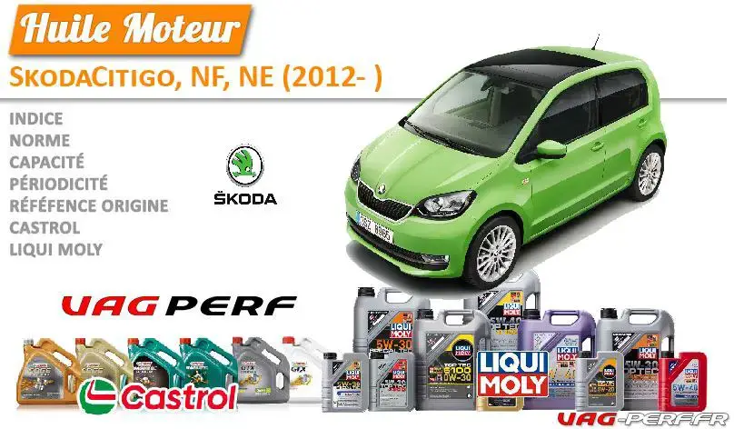 Lire la suite à propos de l’article Huile de vidange moteur – Skoda Citigo, NF, NE (2012- )