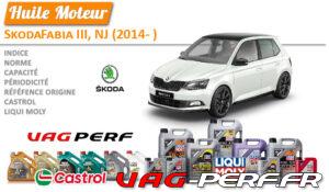 Lire la suite à propos de l’article Huile de vidange moteur – Skoda Fabia III, NJ (2014- )