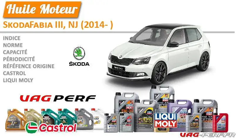 Lire la suite à propos de l’article Huile de vidange moteur – Skoda Fabia III, NJ (2014- )