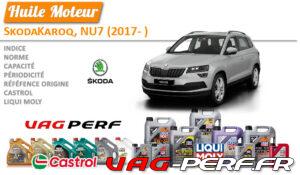 Lire la suite à propos de l’article Huile de vidange moteur – Skoda Karoq, NU7 (2017- )