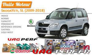Lire la suite à propos de l’article Huile de vidange moteur – Skoda Yeti, 5L (2009-2018)