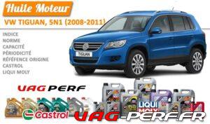 Lire la suite à propos de l’article Huile de vidange moteur – VW Tiguan, 5N1 (2008-2011)