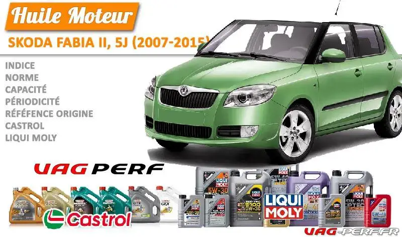 Lire la suite à propos de l’article Huile de vidange moteur – Skoda Fabia II, 5J (2007-2015)
