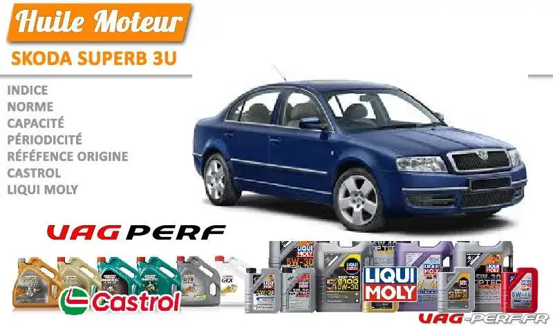 Lire la suite à propos de l’article Huile de vidange moteur – Skoda Superb, 3U (2001-2008)