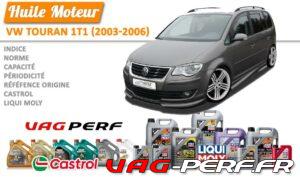 Lire la suite à propos de l’article Huile de vidange moteur – VW Touran, 1T1 (2003-2006)