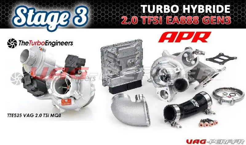 Lire la suite à propos de l’article Turbo Hybride IS38 vs APR DTR6054 : Le Duel Ultime pour le Stage 3 des Moteurs 2.0 TSI EA888 GEN3