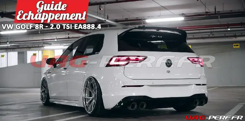 Lire la suite à propos de l’article Echappements VW Golf 8R – 2.0 TSI EA888 GEN4 – 320cv – Downpipe & CatBack