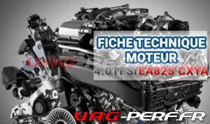 Lire la suite à propos de l’article Fiche moteur – AUDI – 4.0 TFSI V8 Bi-Turbo 460cv (60TFSI) – CXYA – EA825 –