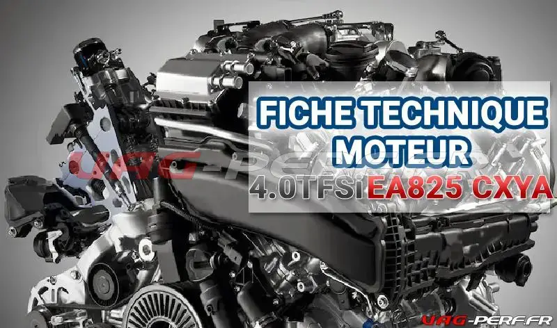 Lire la suite à propos de l’article Fiche moteur – AUDI – 4.0 TFSI V8 Bi-Turbo 460cv (60TFSI) – CXYA – EA825 –